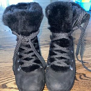 J.Crew like new wedge winter booties
